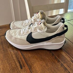 Nike Beige and Black Athletic Shoes
